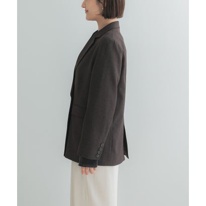 アーバンリサーチ ロッソ URBAN RESEARCH ROSSO ウールライクダブルジャケット （ダークブラウン）｜詳細画像