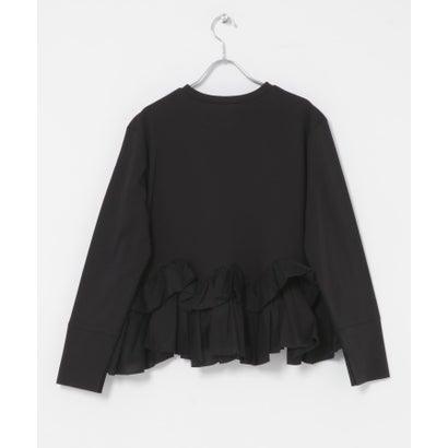 MARILYN MOON SPIRAL RUFFLE CUTSEW TOP （ブラック）｜詳細画像