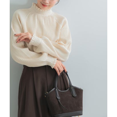 アーバンリサーチ ロッソ URBAN RESEARCH ROSSO MARILYN MOON RAYON NYLON 2WAY BLOUSE KNIT （アイボリー）｜詳細画像
