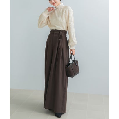 アーバンリサーチ ロッソ URBAN RESEARCH ROSSO MARILYN MOON RAYON NYLON 2WAY BLOUSE KNIT （アイボリー）｜詳細画像