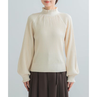 アーバンリサーチ ロッソ URBAN RESEARCH ROSSO MARILYN MOON RAYON NYLON 2WAY BLOUSE KNIT （アイボリー）｜詳細画像