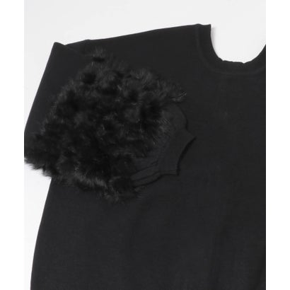 TORRAZZO DONNA 2WAY RABBIT FUR KNIT TOP （グレー）｜詳細画像