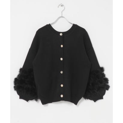 TORRAZZO DONNA 2WAY RABBIT FUR KNIT TOP （グレー）｜詳細画像