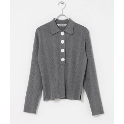 TORRAZZO DONNA POLO KNIT （グレー）｜詳細画像