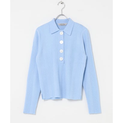 TORRAZZO DONNA POLO KNIT （ライトブルー）｜詳細画像