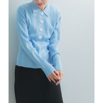 アーバンリサーチ ロッソ URBAN RESEARCH ROSSO TORRAZZO DONNA POLO KNIT （ブラウン）｜詳細画像