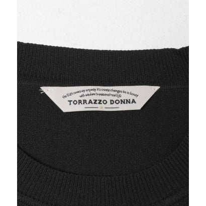 TORRAZZO DONNA KNIT DOCKING BLOUSE （グレー）｜詳細画像