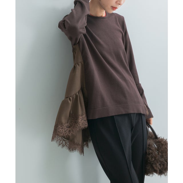 TORRAZZO DONNA DOCKING TIERED TOP （ブラウン）