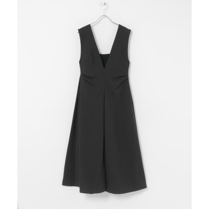 ELENDEEK V NECK FORM ONE-PIECE （ブラック）｜詳細画像