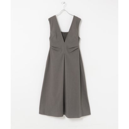 ELENDEEK V NECK FORM ONE-PIECE （グレー）｜詳細画像