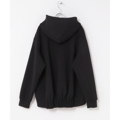 アーバンリサーチ ロッソ URBAN RESEARCH ROSSO ELENDEEK TUCK HEM ZIP HOODIE （ブラック）｜詳細画像