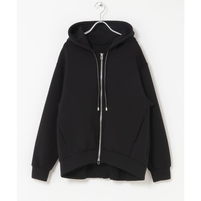 ELENDEEK TUCK HEM ZIP HOODIE （ブラック）