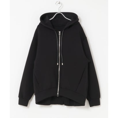 アーバンリサーチ ロッソ URBAN RESEARCH ROSSO ELENDEEK TUCK HEM ZIP HOODIE （グレー）｜詳細画像