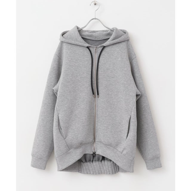 ELENDEEK TUCK HEM ZIP HOODIE （グレー）