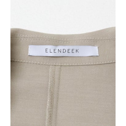 アーバンリサーチ ロッソ URBAN RESEARCH ROSSO ELENDEEK BIG COLLAR SHIRTS JACKET （グレー）｜詳細画像