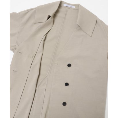 アーバンリサーチ ロッソ URBAN RESEARCH ROSSO ELENDEEK BIG COLLAR SHIRTS JACKET （ベージュ）｜詳細画像
