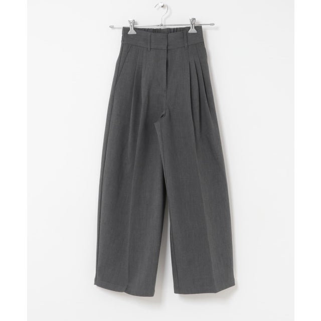 ELENDEEK TUCK COCOON WIDE PANTS （グレー）