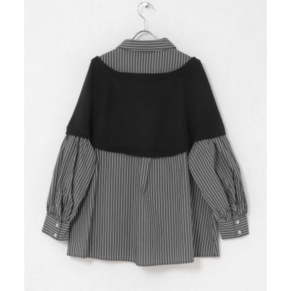 アーバンリサーチ ロッソ URBAN RESEARCH ROSSO TORRAZZO DONNA BOLERO LAYERED KNIT TOP （グレー）｜詳細画像