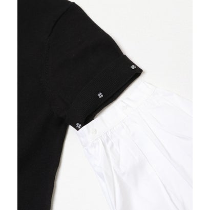 MARILYN MOON 14G WOOL 2WAY SLEEVE ONE-PIECE （チャコールグレー）｜詳細画像