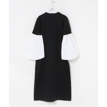 MARILYN MOON 14G WOOL 2WAY SLEEVE ONE-PIECE （チャコールグレー）｜詳細画像