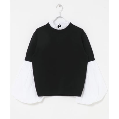 アーバンリサーチ ロッソ URBAN RESEARCH ROSSO MARILYN MOON 14G WOOL 2WAY SLEEVE TOP （チャコールグレー）｜詳細画像