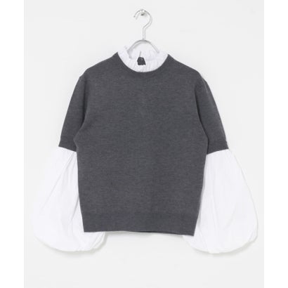 アーバンリサーチ ロッソ URBAN RESEARCH ROSSO MARILYN MOON 14G WOOL 2WAY SLEEVE TOP （ブラック）｜詳細画像