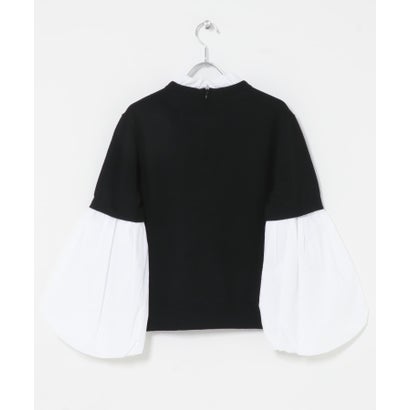 アーバンリサーチ ロッソ URBAN RESEARCH ROSSO MARILYN MOON 14G WOOL 2WAY SLEEVE TOP （ブラック）｜詳細画像
