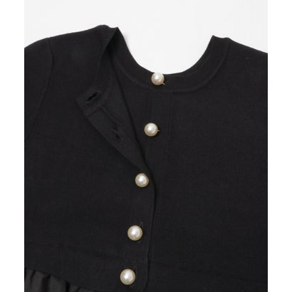 アーバンリサーチ ロッソ URBAN RESEARCH ROSSO TORRAZZO DONNA PEARL BUTTON PEPLUM KNIT TOP （グレー）｜詳細画像