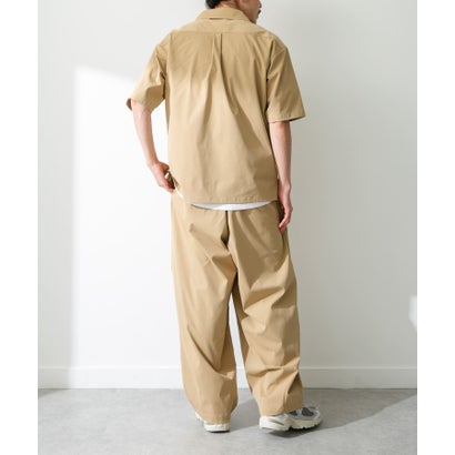 アーバンリサーチ サニーレーベル URBAN RESEARCH Sonny Label 『吸水速乾/接触冷感/イージーケア』マルチ機能オープンカラーショートスリーブシャツ （ベージュ）｜詳細画像