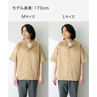 アーバンリサーチ サニーレーベル URBAN RESEARCH Sonny Label 『吸水速乾/接触冷感/イージーケア』マルチ機能オープンカラーショートスリーブシャツ （ベージュ）｜詳細画像