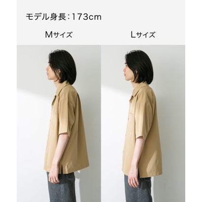 アーバンリサーチ サニーレーベル URBAN RESEARCH Sonny Label 『吸水速乾/接触冷感/イージーケア』マルチ機能オープンカラーショートスリーブシャツ （ベージュ）｜詳細画像