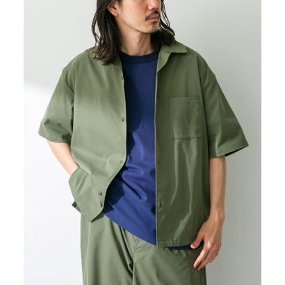アーバンリサーチ サニーレーベル URBAN RESEARCH Sonny Label 『吸水速乾/接触冷感/イージーケア』マルチ機能オープンカラーショートスリーブシャツ （ベージュ）｜詳細画像