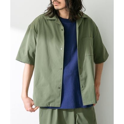 アーバンリサーチ サニーレーベル URBAN RESEARCH Sonny Label 『吸水速乾/接触冷感/イージーケア』マルチ機能オープンカラーショートスリーブシャツ （ベージュ）｜詳細画像