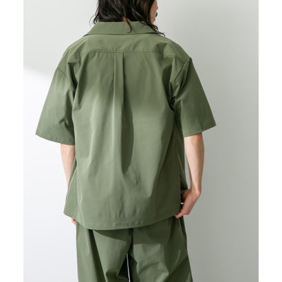 アーバンリサーチ サニーレーベル URBAN RESEARCH Sonny Label 『吸水速乾/接触冷感/イージーケア』マルチ機能オープンカラーショートスリーブシャツ （ベージュ）｜詳細画像