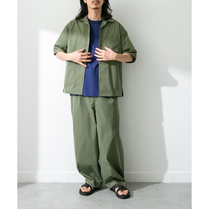アーバンリサーチ サニーレーベル URBAN RESEARCH Sonny Label 『吸水速乾/接触冷感/イージーケア』マルチ機能オープンカラーショートスリーブシャツ （ベージュ）｜詳細画像