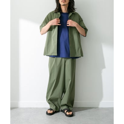 アーバンリサーチ サニーレーベル URBAN RESEARCH Sonny Label 『吸水速乾/接触冷感/イージーケア』マルチ機能オープンカラーショートスリーブシャツ （ベージュ）｜詳細画像