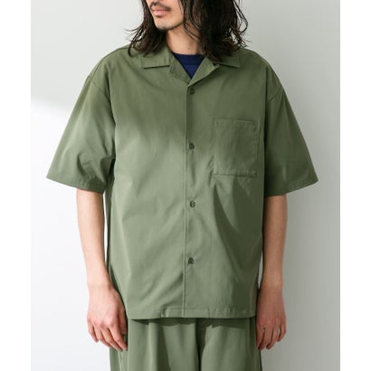 アーバンリサーチ サニーレーベル URBAN RESEARCH Sonny Label 『吸水速乾/接触冷感/イージーケア』マルチ機能オープンカラーショートスリーブシャツ （ベージュ）｜詳細画像