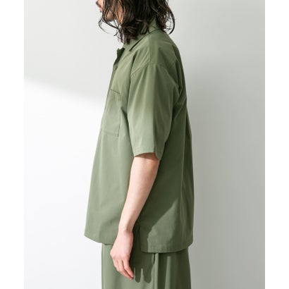 アーバンリサーチ サニーレーベル URBAN RESEARCH Sonny Label 『吸水速乾/接触冷感/イージーケア』マルチ機能オープンカラーショートスリーブシャツ （ベージュ）｜詳細画像