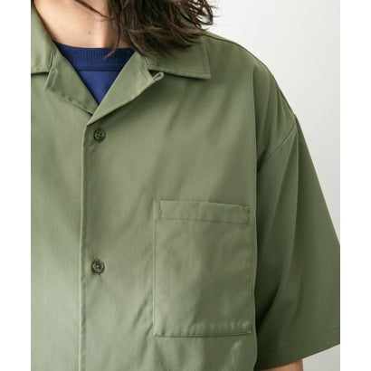 アーバンリサーチ サニーレーベル URBAN RESEARCH Sonny Label 『吸水速乾/接触冷感/イージーケア』マルチ機能オープンカラーショートスリーブシャツ （ベージュ）｜詳細画像