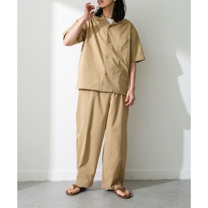 アーバンリサーチ サニーレーベル URBAN RESEARCH Sonny Label 『吸水速乾/接触冷感/イージーケア』マルチ機能オープンカラーショートスリーブシャツ （ベージュ）｜詳細画像