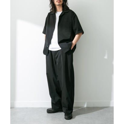 アーバンリサーチ サニーレーベル URBAN RESEARCH Sonny Label 『吸水速乾/接触冷感/イージーケア』マルチ機能オープンカラーショートスリーブシャツ （ベージュ）｜詳細画像