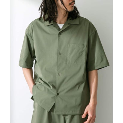 アーバンリサーチ サニーレーベル URBAN RESEARCH Sonny Label 『吸水速乾/接触冷感/イージーケア』マルチ機能オープンカラーショートスリーブシャツ （ベージュ）｜詳細画像
