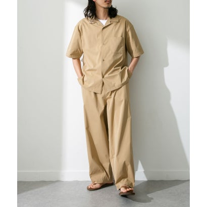アーバンリサーチ サニーレーベル URBAN RESEARCH Sonny Label 『吸水速乾/接触冷感/イージーケア』マルチ機能オープンカラーショートスリーブシャツ （ベージュ）｜詳細画像