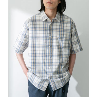 アーバンリサーチ サニーレーベル URBAN RESEARCH Sonny Label 『吸水速乾/接触冷感/イージーケア』マルチ機能リサイクルファブリックショートスリーブシャツ （チェック）｜詳細画像