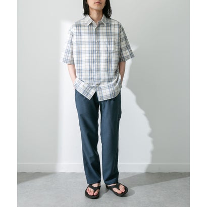 アーバンリサーチ サニーレーベル URBAN RESEARCH Sonny Label 『吸水速乾/接触冷感/イージーケア』マルチ機能リサイクルファブリックショートスリーブシャツ （チェック）｜詳細画像