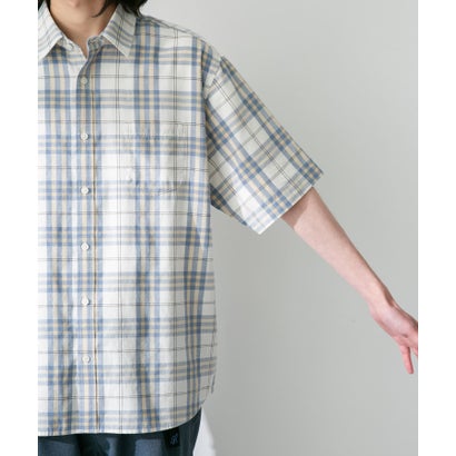 アーバンリサーチ サニーレーベル URBAN RESEARCH Sonny Label 『吸水速乾/接触冷感/イージーケア』マルチ機能リサイクルファブリックショートスリーブシャツ （チェック）｜詳細画像