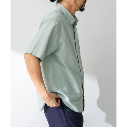 アーバンリサーチ サニーレーベル URBAN RESEARCH Sonny Label 『吸水速乾/接触冷感/イージーケア』マルチ機能リサイクルファブリックショートスリーブシャツ （ストライプ）｜詳細画像