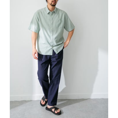 アーバンリサーチ サニーレーベル URBAN RESEARCH Sonny Label 『吸水速乾/接触冷感/イージーケア』マルチ機能リサイクルファブリックショートスリーブシャツ （ストライプ）｜詳細画像