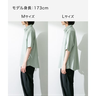 アーバンリサーチ サニーレーベル URBAN RESEARCH Sonny Label 『吸水速乾/接触冷感/イージーケア』マルチ機能リサイクルファブリックショートスリーブシャツ （ストライプ）｜詳細画像
