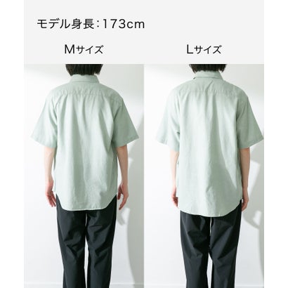アーバンリサーチ サニーレーベル URBAN RESEARCH Sonny Label 『吸水速乾/接触冷感/イージーケア』マルチ機能リサイクルファブリックショートスリーブシャツ （ストライプ）｜詳細画像